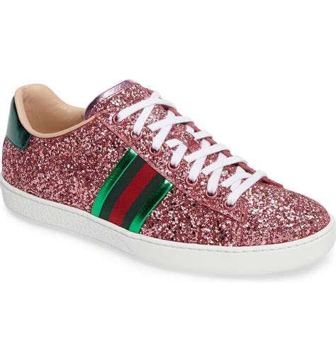 gucci glitter platform shoes|gucci ace glitter sneakers.